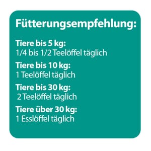 Fuetterungsempfehlung für den Zeckenschutz Fuetterungsempfehlung Zeckenschutz